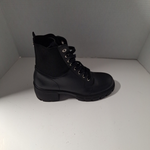 Steve Madden Black goth  Lace-Up Boots - Picture 4 of 8